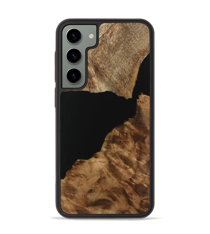 Galaxy S23 Plus Wood Phone Case - Shawn (Pure Black, 730822)