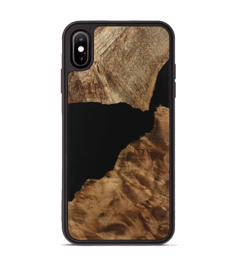 iPhone Xs Max Wood Phone Case - Shawn (Pure Black, 730822)