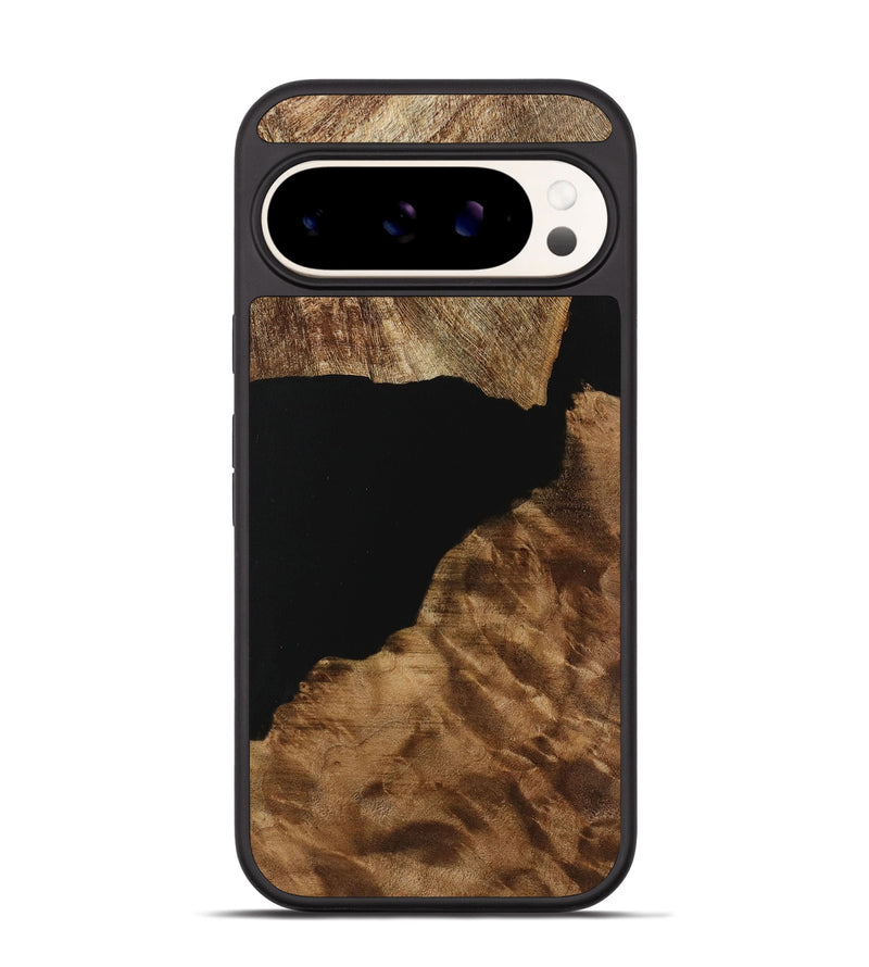 Pixel 9 Wood Phone Case - Shawn (Pure Black, 730822)