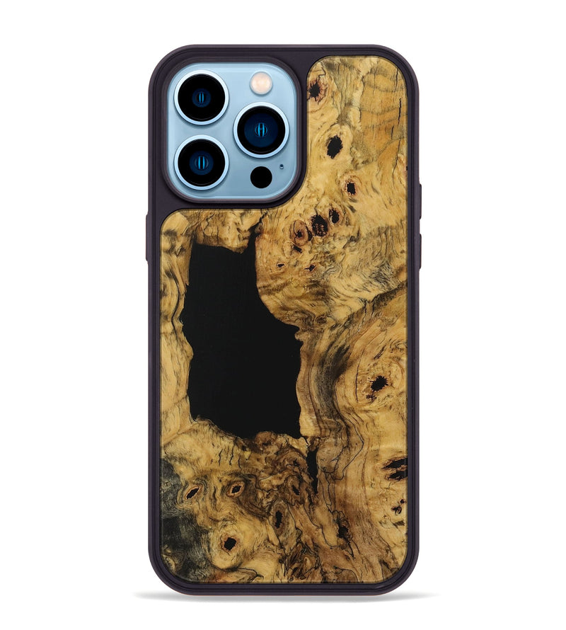 iPhone 14 Pro Max Wood Phone Case - Azul (Wood Burl, 730825)