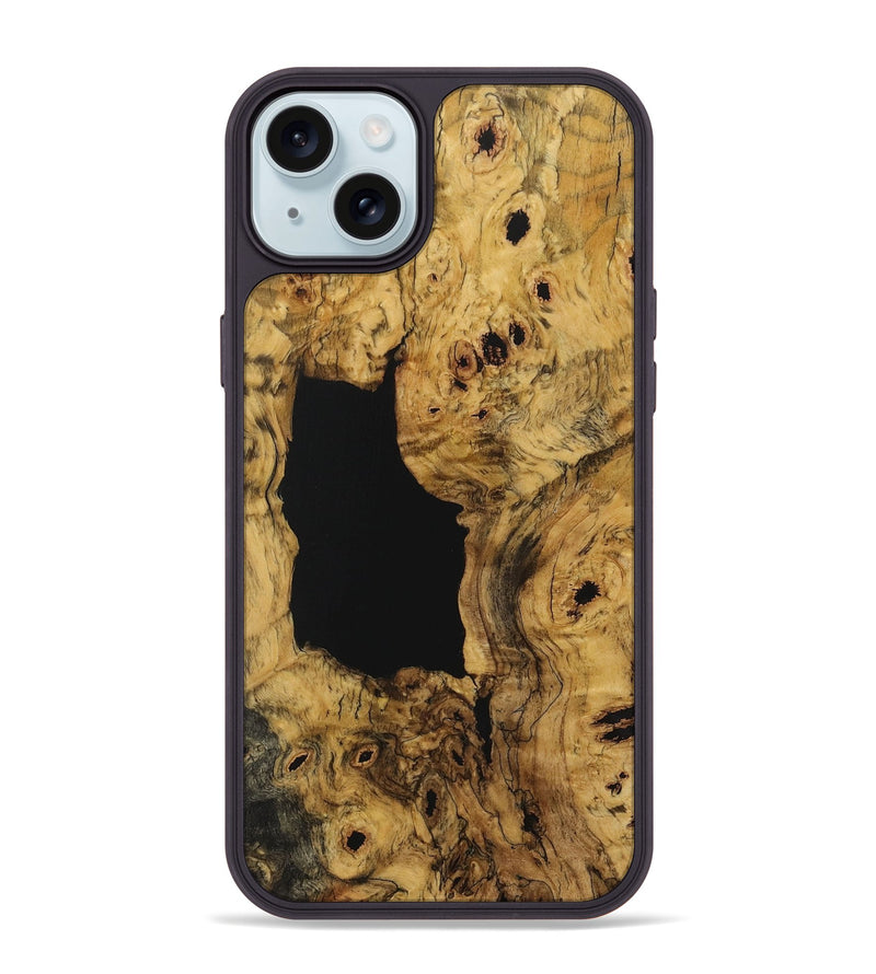 iPhone 15 Plus Wood Phone Case - Azul (Wood Burl, 730825)