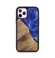 iPhone 11 Pro Wood Phone Case - Brittni (Blue, 730827)