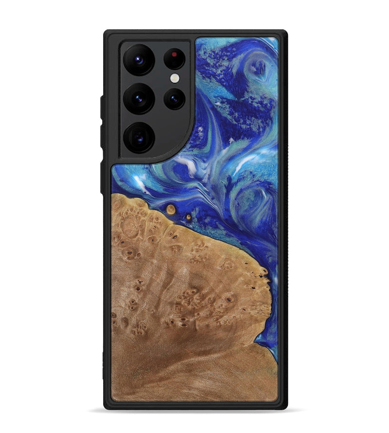 Galaxy S22 Ultra Wood Phone Case - Briley (Blue, 730828)