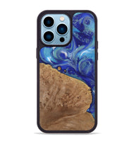 iPhone 14 Pro Max Wood Phone Case - Briley (Blue, 730828)