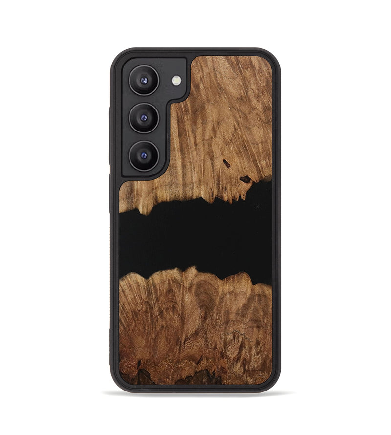 Galaxy S23 Wood Phone Case - Colm (Pure Black, 730829)