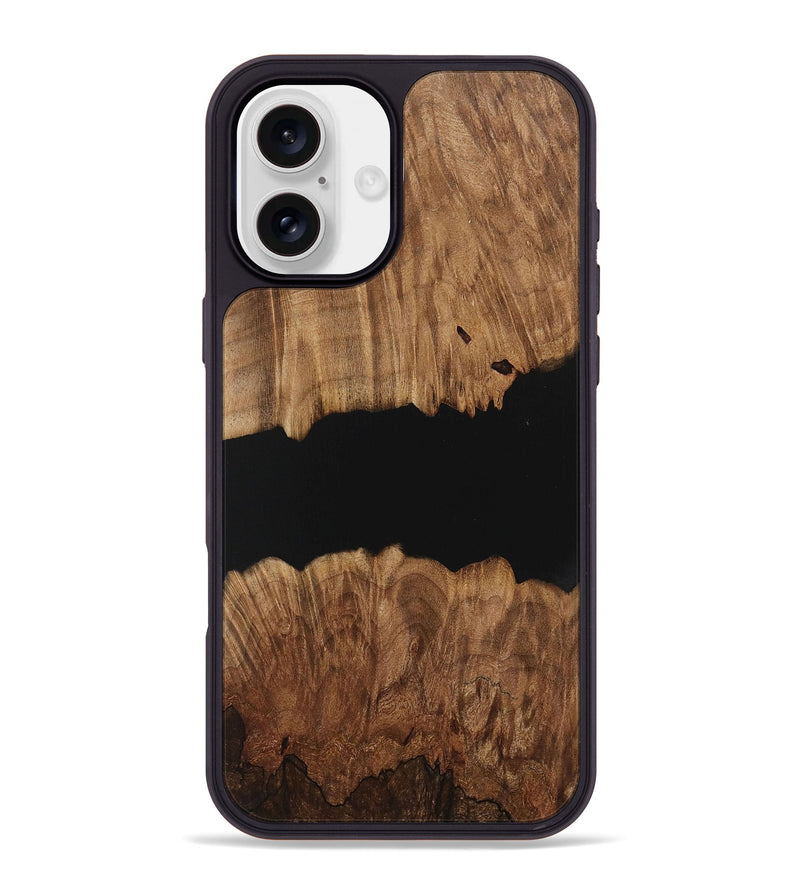 iPhone 16 Plus Wood Phone Case - Colm (Pure Black, 730829)