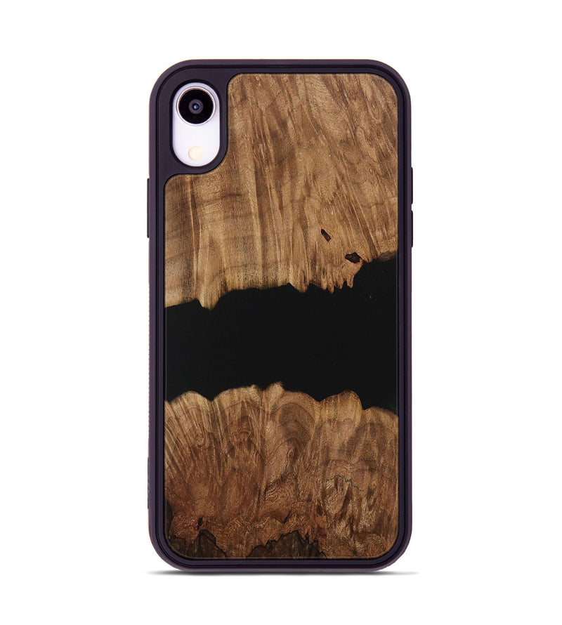 iPhone Xr Wood Phone Case - Colm (Pure Black, 730829)