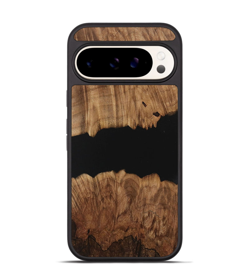 Pixel 9 Wood Phone Case - Colm (Pure Black, 730829)