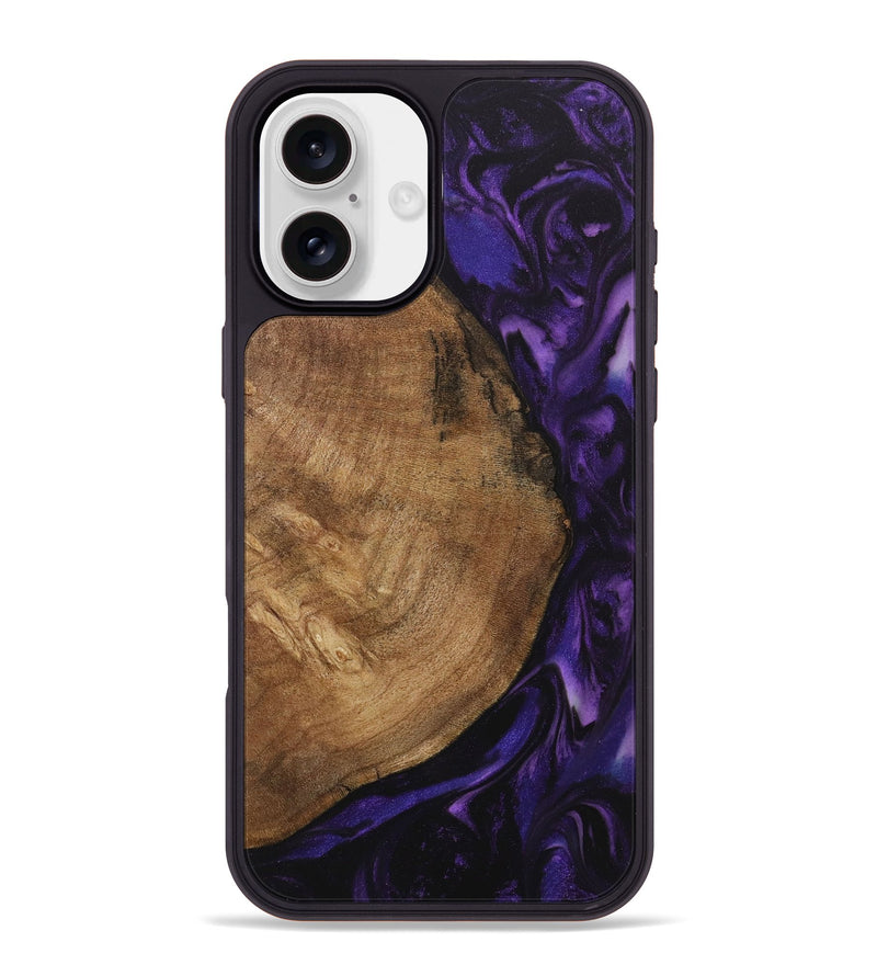 iPhone 16 Plus Wood Phone Case - Marshal (Purple, 730833)