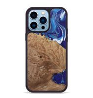 iPhone 14 Pro Max Wood Phone Case - Luan (Blue, 730839)