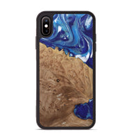 iPhone Xs Max Wood Phone Case - Luan (Blue, 730839)