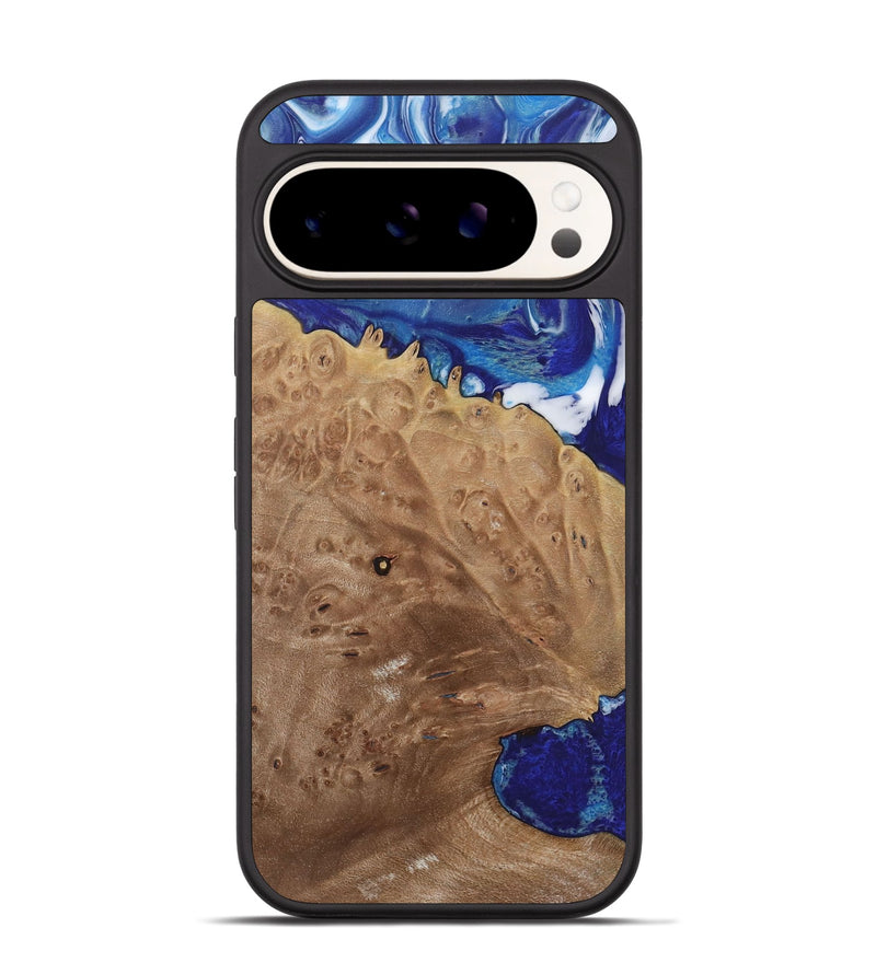 Pixel 9 Wood Phone Case - Luan (Blue, 730839)