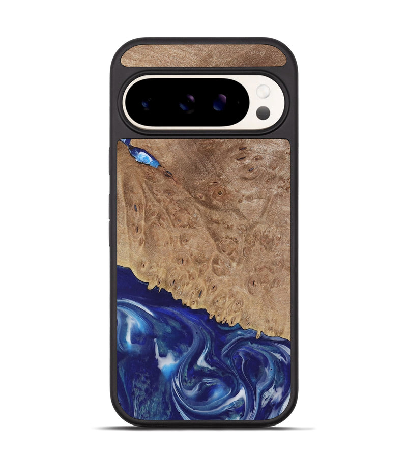 Pixel 9 Wood Phone Case - Volney (Blue, 730842)