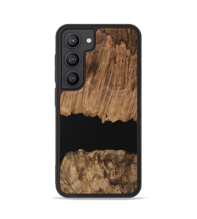 Galaxy S23 Wood Phone Case - Delaney (Pure Black, 730848)