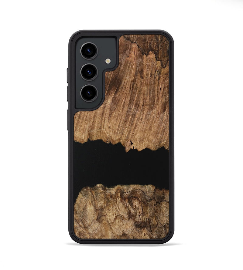 Galaxy S24 Wood Phone Case - Delaney (Pure Black, 730848)