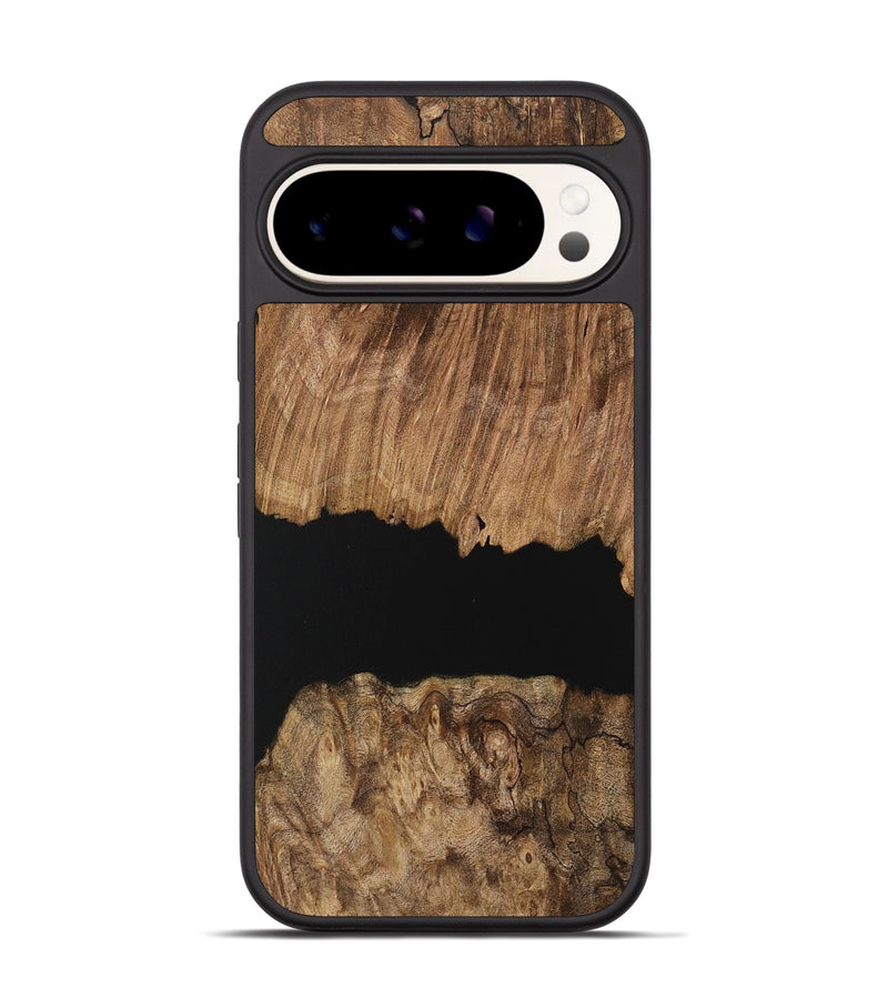 Pixel 9 Wood Phone Case - Delaney (Pure Black, 730848)