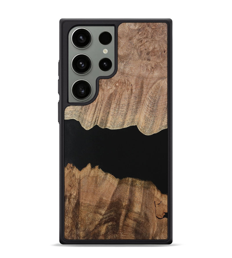 Galaxy S24 Ultra Wood Phone Case - Jolanda (Pure Black, 730849)