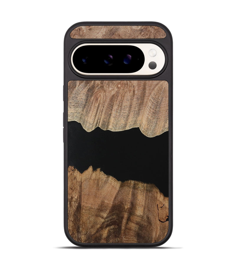 Pixel 9 Wood Phone Case - Jolanda (Pure Black, 730849)