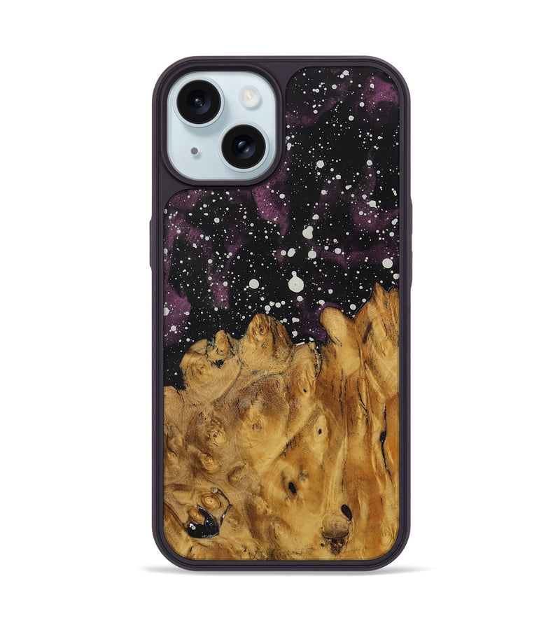 iPhone 15 Wood Phone Case - Cailyn (Cosmos, 730850)