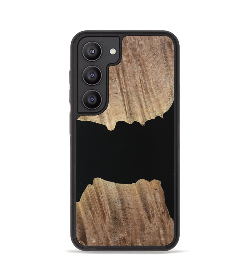 Galaxy S23 Wood Phone Case - Hulda (Pure Black, 730854)