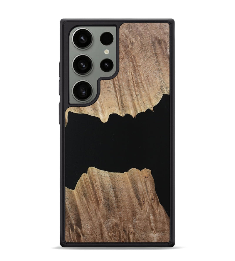 Galaxy S24 Ultra Wood Phone Case - Hulda (Pure Black, 730854)