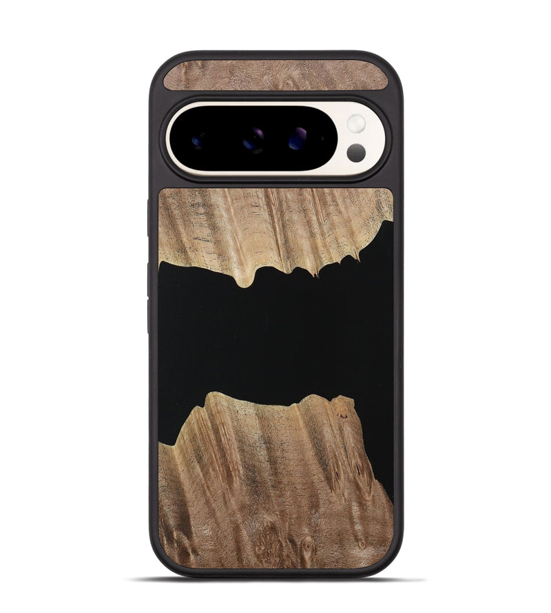 Pixel 9 Wood Phone Case - Hulda (Pure Black, 730854)