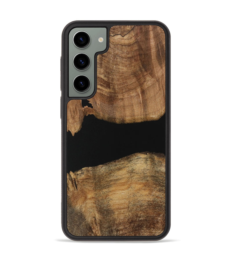 Galaxy S23 Plus Wood Phone Case - Camala (Pure Black, 730856)