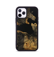 iPhone 11 Pro Wood Phone Case - Angelia (Pure Black, 730858)