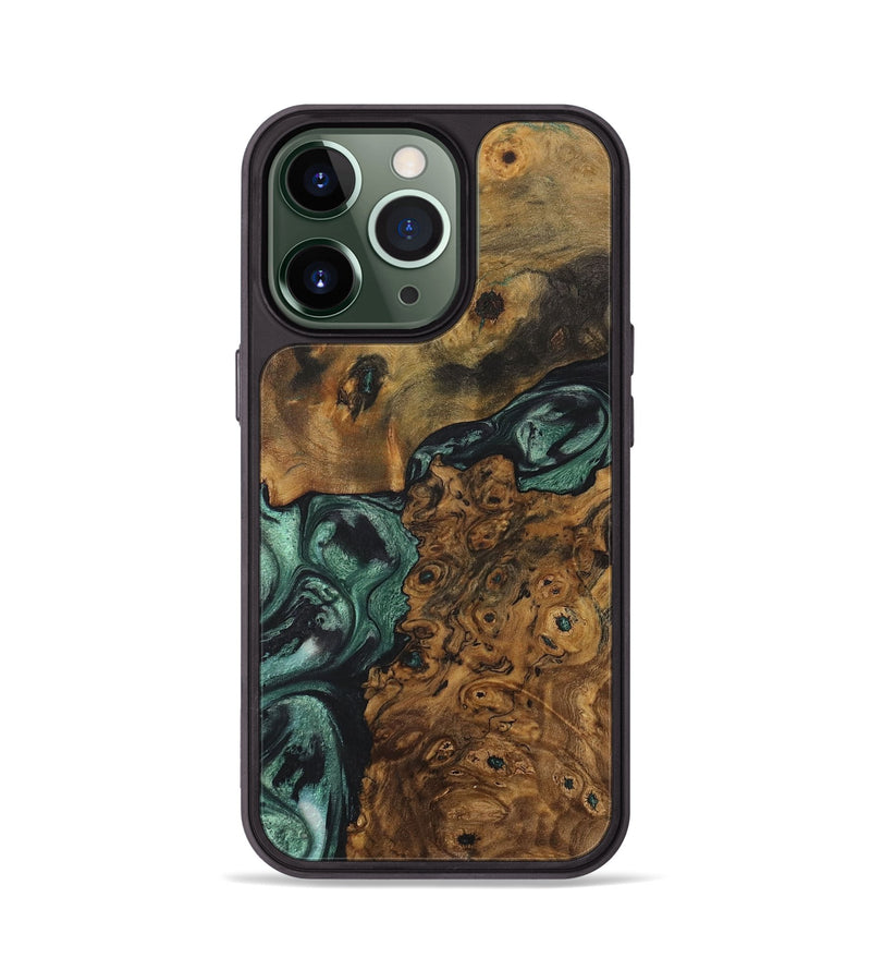 iPhone 13 Pro Wood Phone Case - Brennon (Green, 730860)