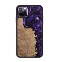 iPhone 11 Pro Max Wood Phone Case - Robinia (Purple, 730864)