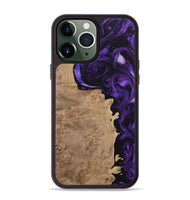 iPhone 13 Pro Max Wood Phone Case - Robinia (Purple, 730864)