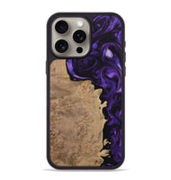 iPhone 15 Pro Max Wood Phone Case - Robinia (Purple, 730864)