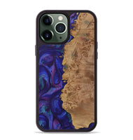 iPhone 13 Pro Max Wood Phone Case - Yuni (Purple, 730866)