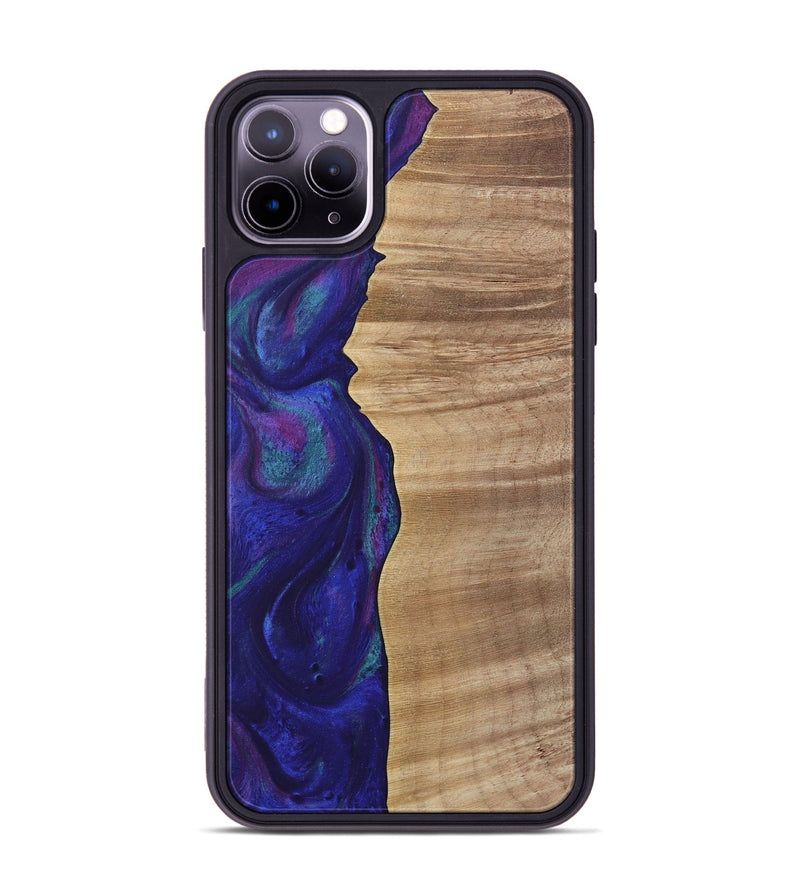 iPhone 11 Pro Max Wood Phone Case - Dessa (Purple, 730872)