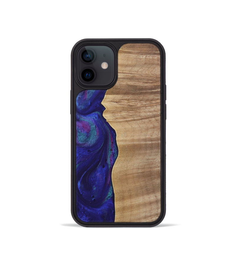 iPhone 12 mini Wood Phone Case - Dessa (Purple, 730872)