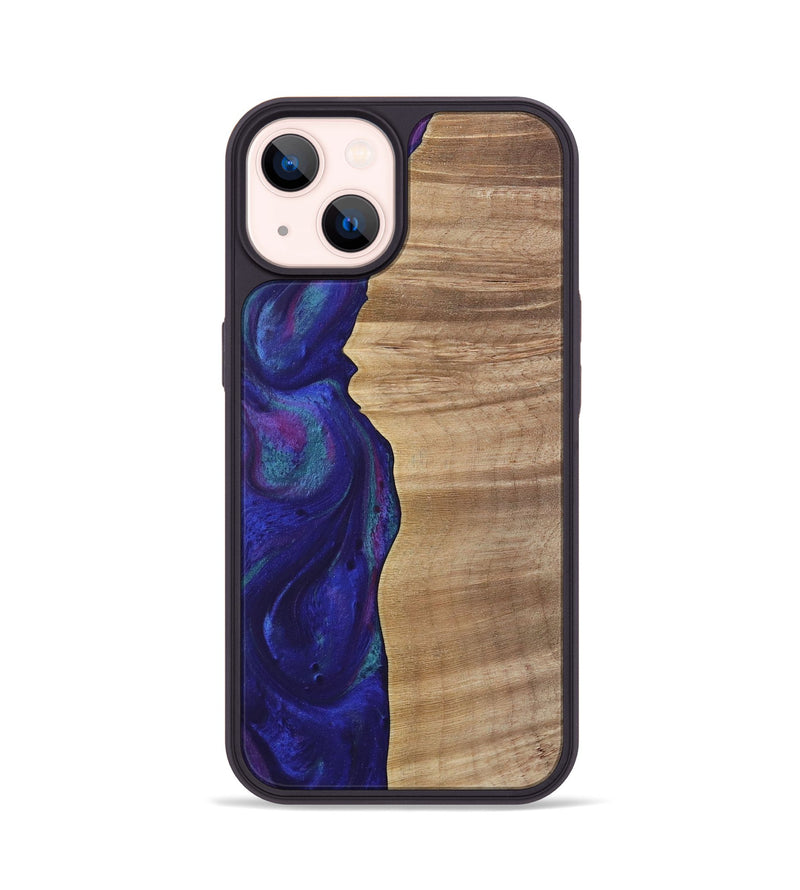 iPhone 14 Wood Phone Case - Dessa (Purple, 730872)