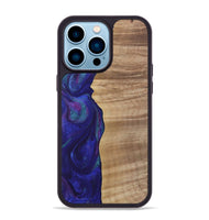 iPhone 14 Pro Max Wood Phone Case - Dessa (Purple, 730872)