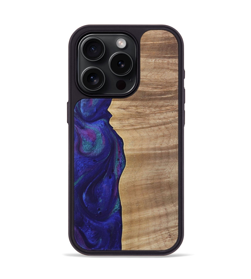 iPhone 15 Pro Wood Phone Case - Dessa (Purple, 730872)