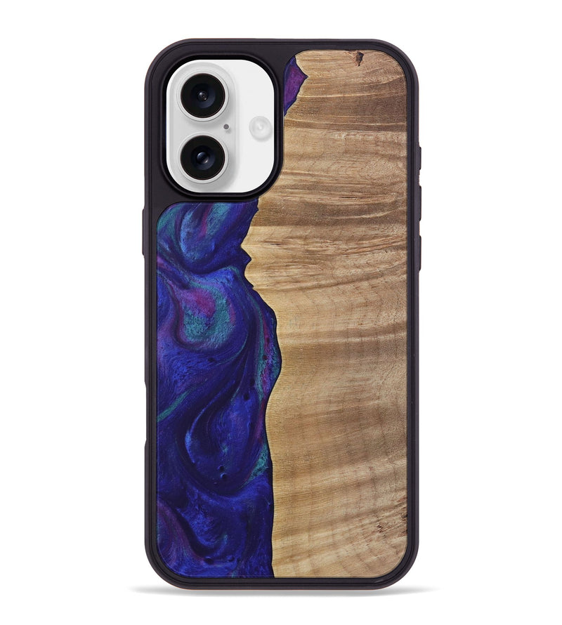 iPhone 16 Plus Wood Phone Case - Dessa (Purple, 730872)