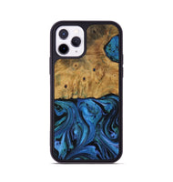 iPhone 11 Pro Wood Phone Case - Charly (Blue, 730873)