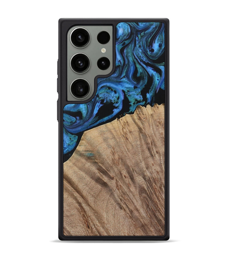 Galaxy S24 Ultra Wood Phone Case - Flying (Blue, 730874)