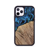 iPhone 11 Pro Wood Phone Case - Flying (Blue, 730874)