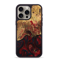 iPhone 15 Pro Max Wood Phone Case - Emelda (Red, 730882)