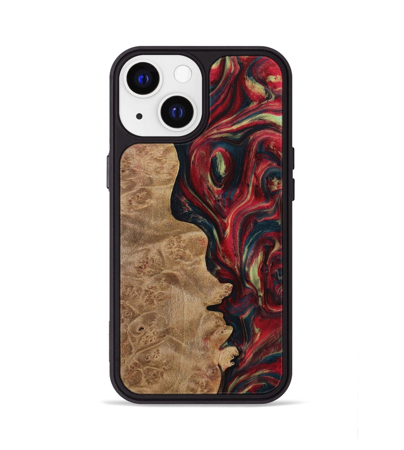 iPhone 13 Wood Phone Case - Sigrid (Red, 730883)