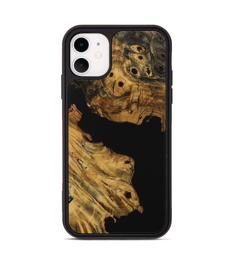 iPhone 11 Wood Phone Case - Ayanna (Pure Black, 730892)