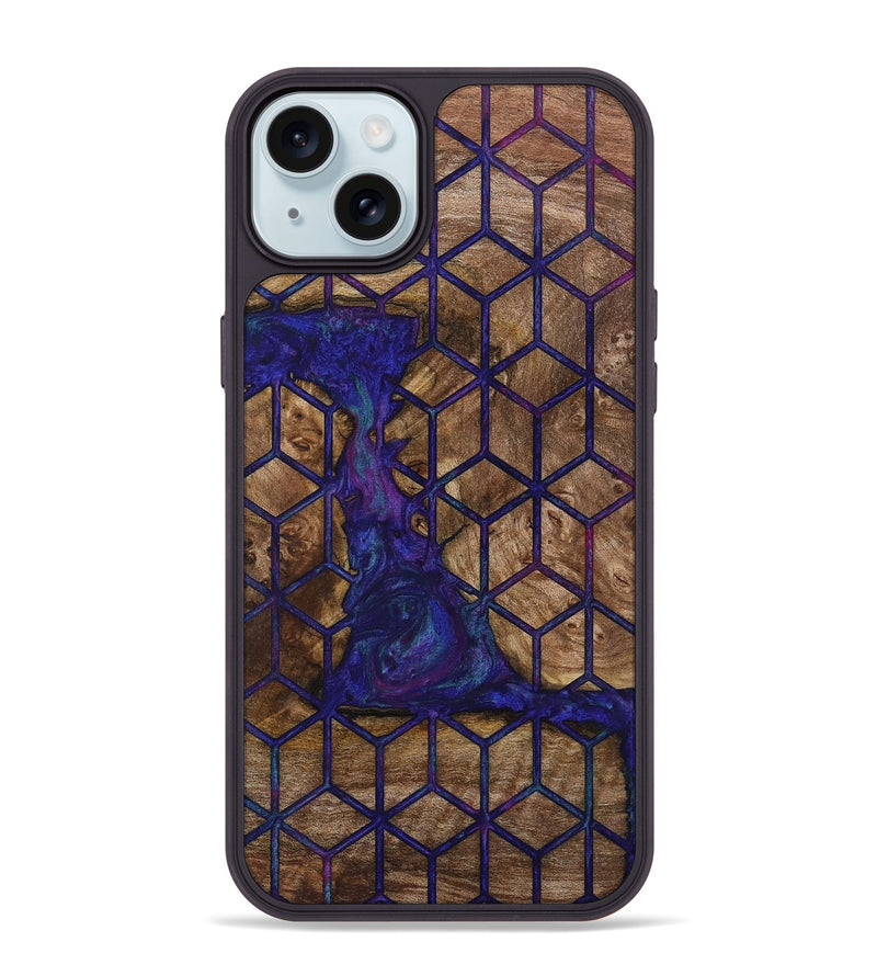 iPhone 15 Plus Wood Phone Case - Doria (Pattern, 730895)