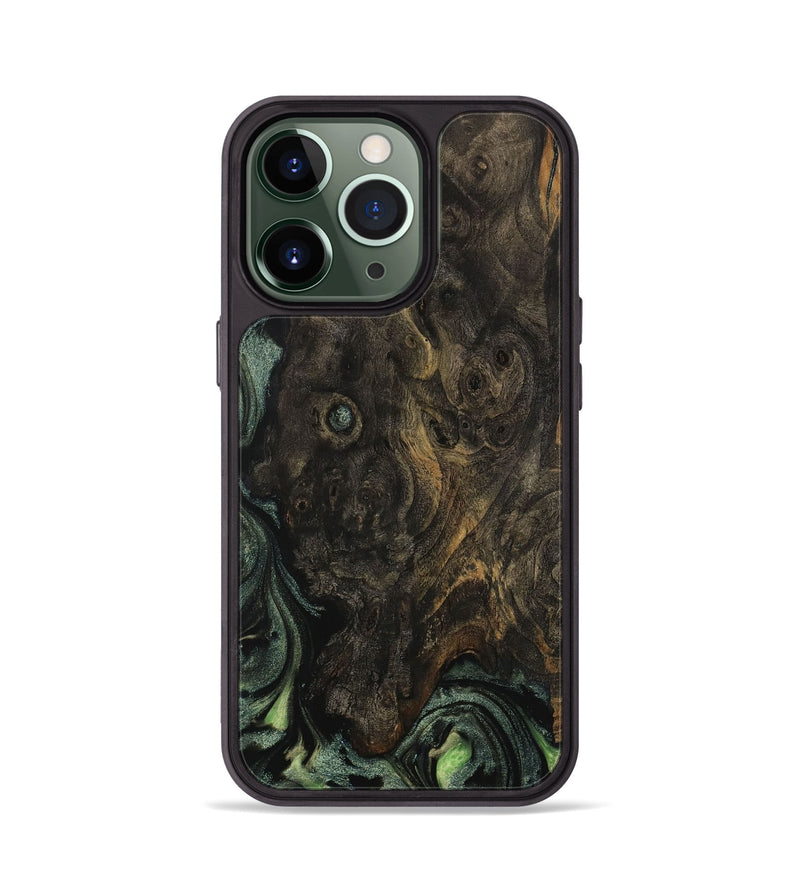 iPhone 13 Pro Wood Phone Case - Riyaz (Green, 730896)