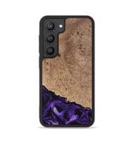 Galaxy S23 Wood Phone Case - Tido (Purple, 730902)