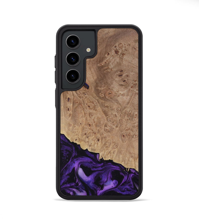 Galaxy S24 Wood Phone Case - Tido (Purple, 730902)