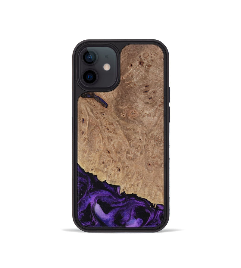 iPhone 12 mini Wood Phone Case - Tido (Purple, 730902)